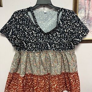 Floral Print Women's Top